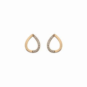 Hot Diamonds Teardrop 9ct Yellow Gold Earrings