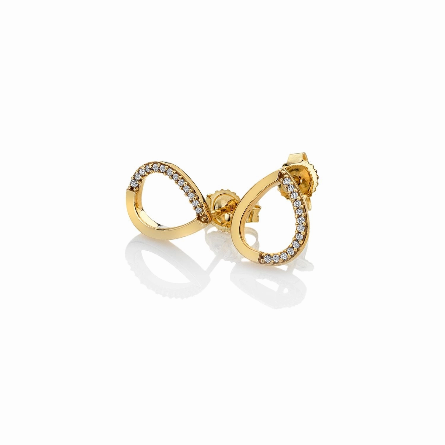 Hot Diamonds Teardrop 9ct Yellow Gold Earrings