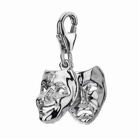 Hot Diamonds Theatre Mask Sterling Silver Charm