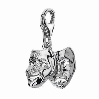 Hot Diamonds Theatre Mask Sterling Silver Charm