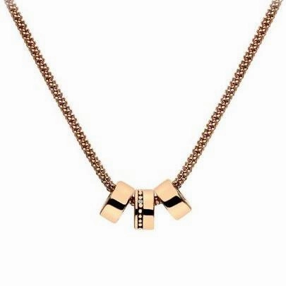 Hot Diamonds Trio Rose Gold Plated Necklace