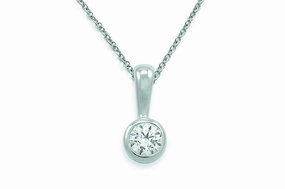 Kissing Diamonds Pendant Cluster