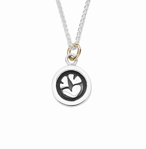 Linda Macdonald Cherish Sterling Silver 9ct Gold Necklace