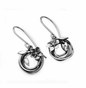 Linda Macdonald Entwined Drop Earrings Sterling Silver