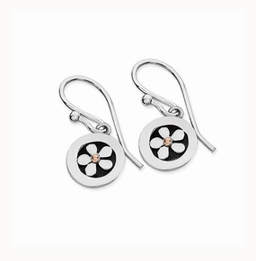 Linda Macdonald Meadow Sterling Silver 9ct Gold Drop Earrings