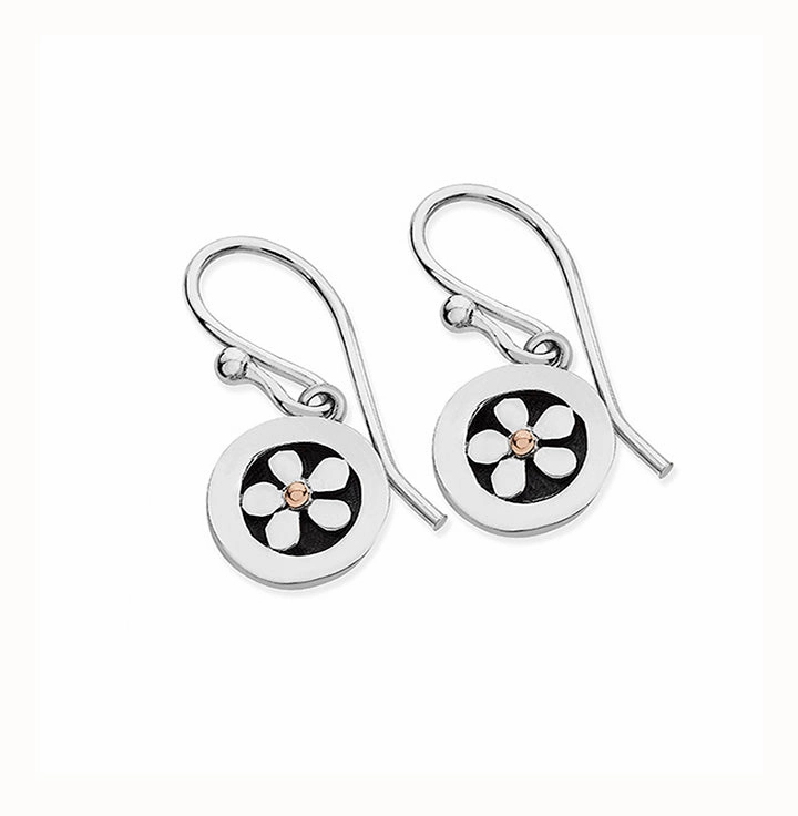 Linda Macdonald Meadow Sterling Silver 9ct Gold Drop Earrings