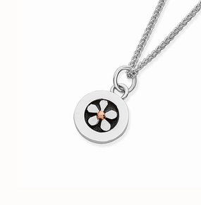 Linda Macdonald Meadow Sterling Silver 9ct Gold Necklace