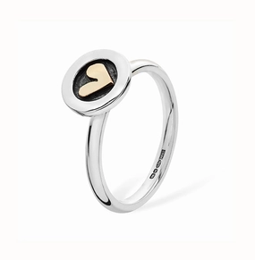Linda Macdonald Meadow Sterling Silver 9ct Gold Ring D