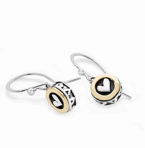 Linda Macdonald Moondance Sterling Silver 9ct Gold Drop Earrings D