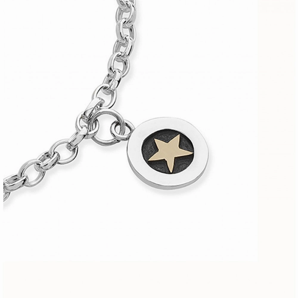 Linda Macdonald Twilight Sterling Silver 9ct Gold Bracelet D