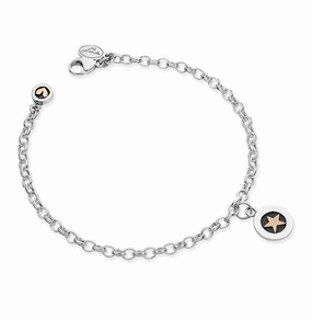 Linda Macdonald Twilight Sterling Silver 9ct Gold Bracelet D
