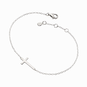 Little Star Sterling Silver Cross Alexi Bracelet