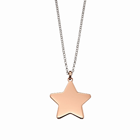 Little Star Tori Rose Gold Plated Sterling Silver Star Necklace