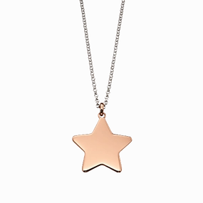 Little Star Tori Rose Gold Plated Sterling Silver Star Necklace