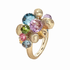 Marco Bicego Africa 18ct Yellow Gold Mixed Gemstone Cocktail Ring