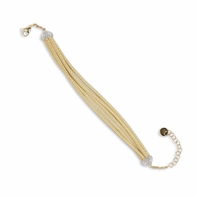 Marco Bicego Cairo 18ct Yellow Gold 0.14ct Diamond Bracelet