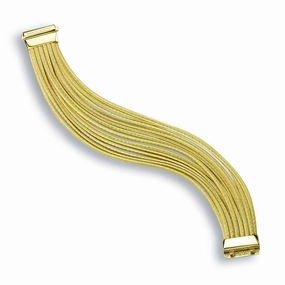 Marco Bicego Cairo 18ct Yellow Gold Multi-Strand Silk Bracelet