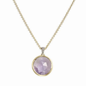 Marco Bicego Delicati 18ct Gold Amethyst Diamond Necklace