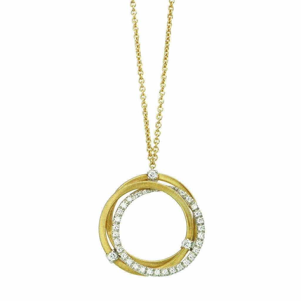 Marco Bicego Goa 18ct Yellow Gold 0.29ct Diamond Necklace