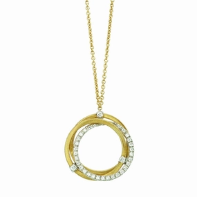 Marco Bicego Goa 18ct Yellow Gold 0.29ct Diamond Necklace