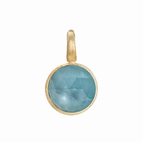 Marco Bicego Jaipur 18ct Yellow Gold Aquamarine Stackable Pendant