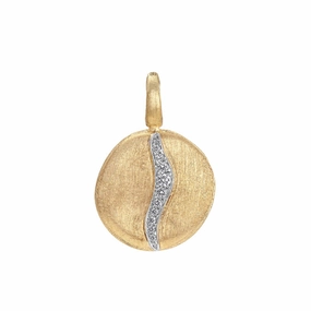 Marco Bicego Jaipur 18ct Yellow Gold Diamond Large Stackable Pendant