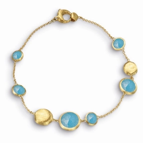 Marco Bicego Jaipur 18ct Yellow Gold Turquoise Bracelet