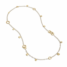 Marco Bicego Jaipur Link 18ct Yellow Gold Circle Link Long Necklace
