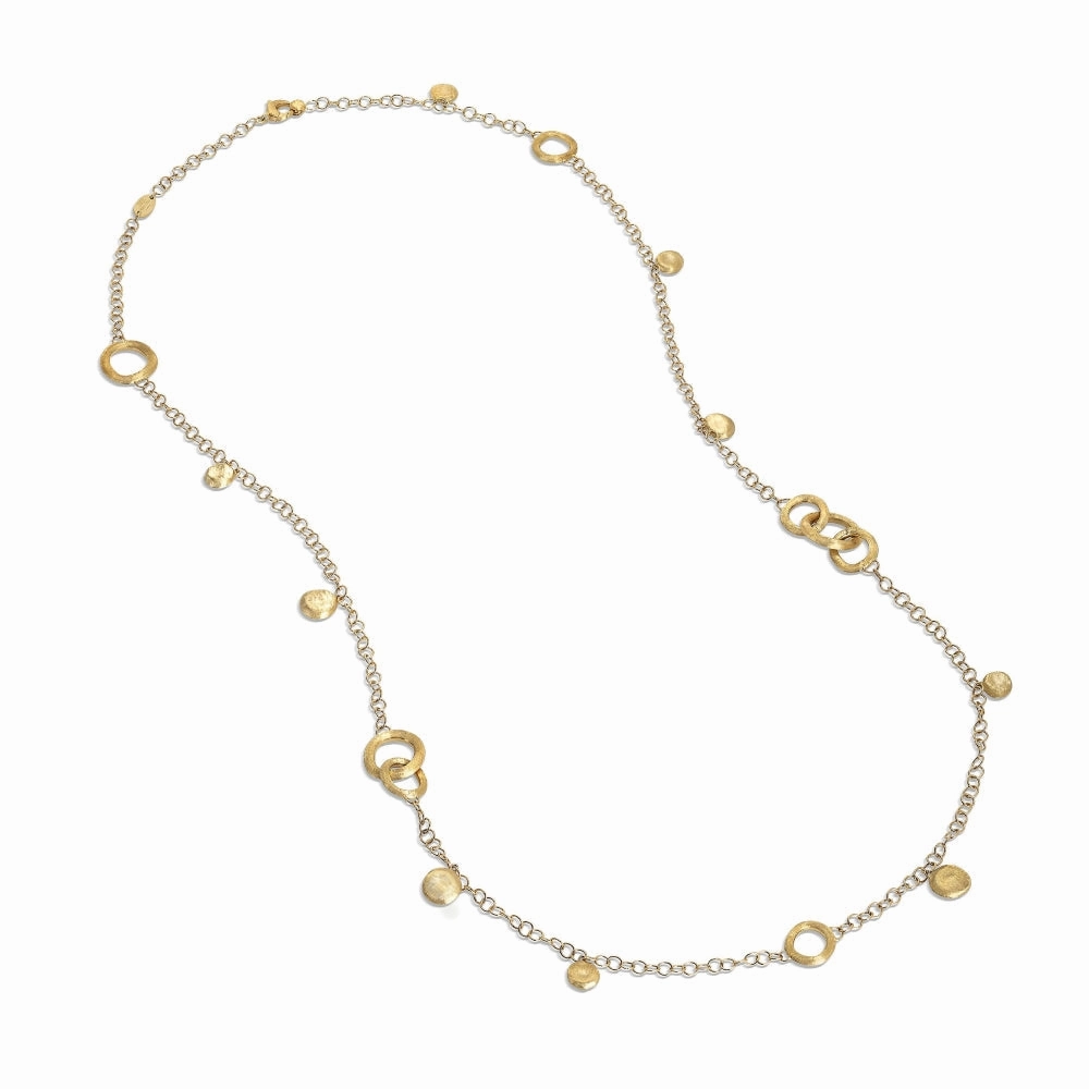 Marco Bicego Jaipur Link 18ct Yellow Gold Circle Link Long Necklace