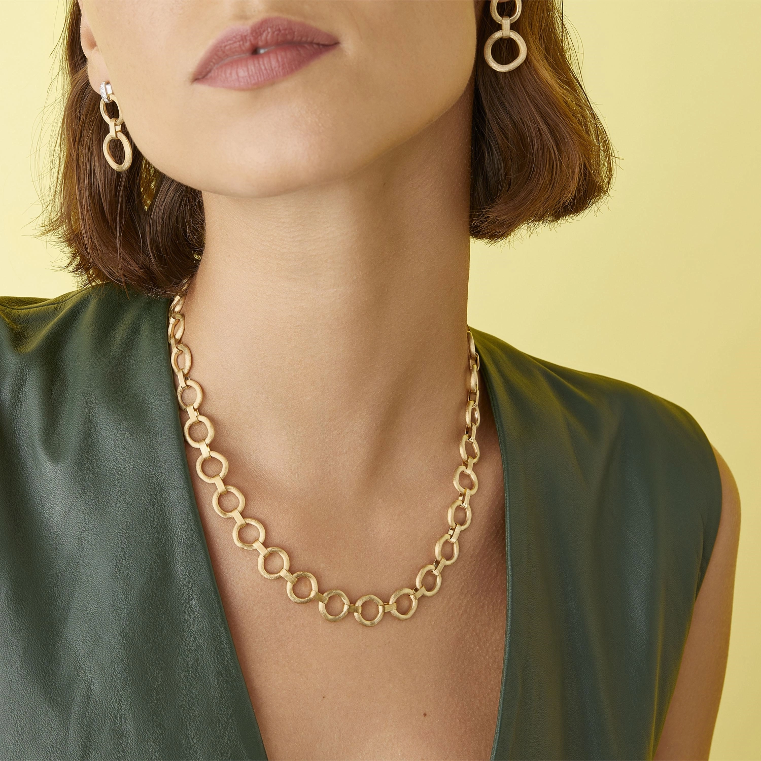 Marco Bicego Jaipur Link 18ct Yellow Gold Circle Link Necklace