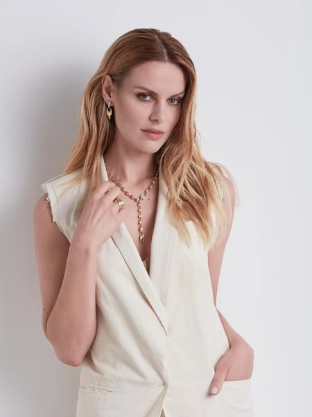 Marco Bicego Lucia 18ct Yellow Gold 0.20ct Diamond Lariat Necklace