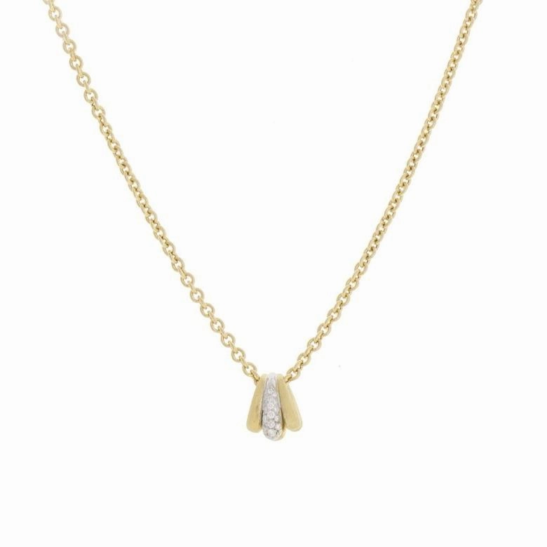 Marco Bicego Lucia 18ct Yellow Gold 0.20ct Diamond Link Necklace D