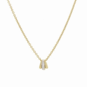 Marco Bicego Lucia 18ct Yellow Gold 0.20ct Diamond Link Necklace D