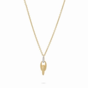 Marco Bicego Lucia 18ct Yellow Gold 0.20ct Diamond Single Link Necklace D
