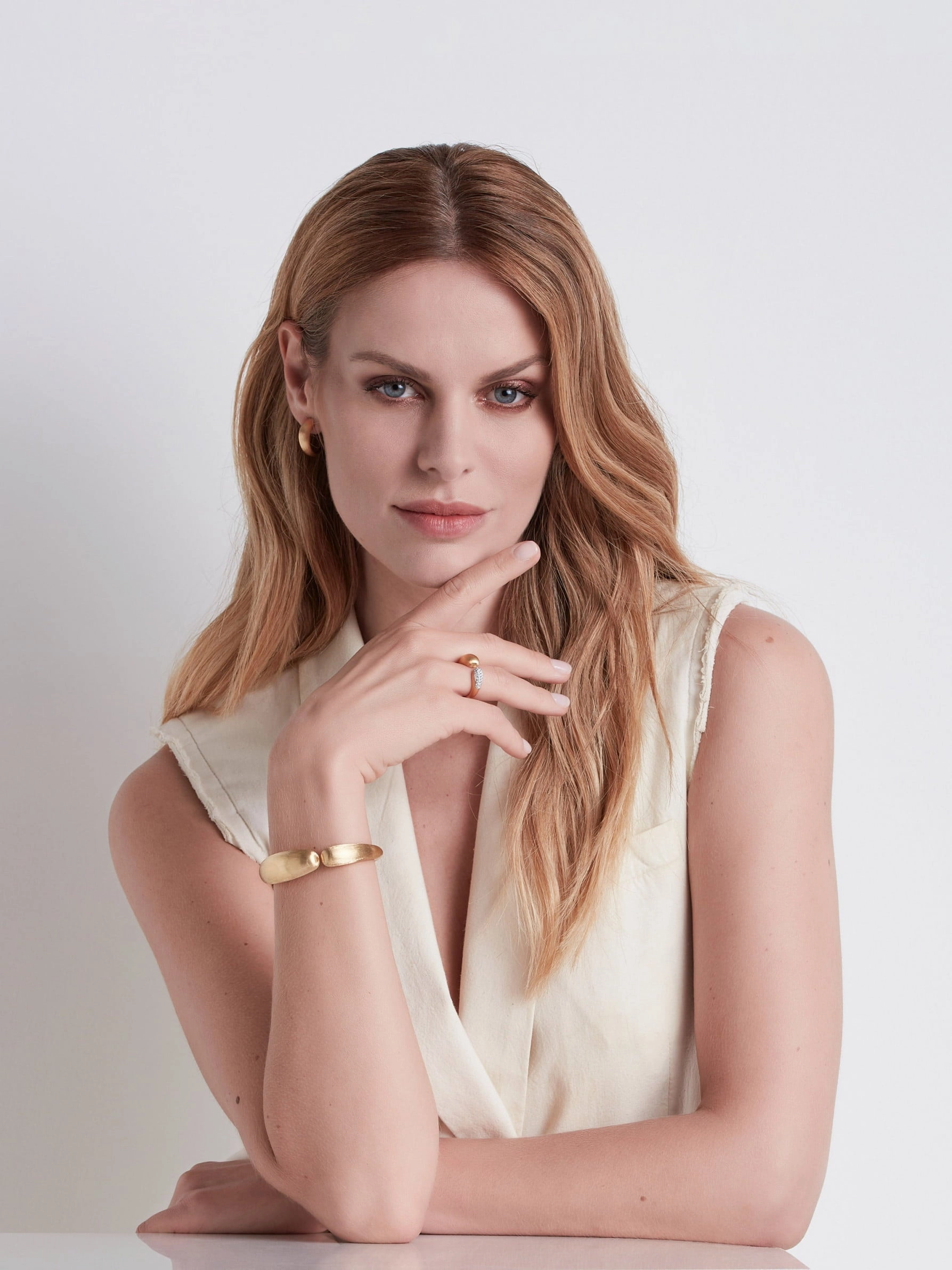 Marco Bicego Lucia 18ct Yellow Gold Cuff Bangle D