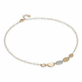 Marco Bicego Lunaria 18ct Yellow Gold Diamond Necklace
