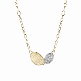 Marco Bicego Lunaria 18ct Yellow Gold Diamond Necklace
