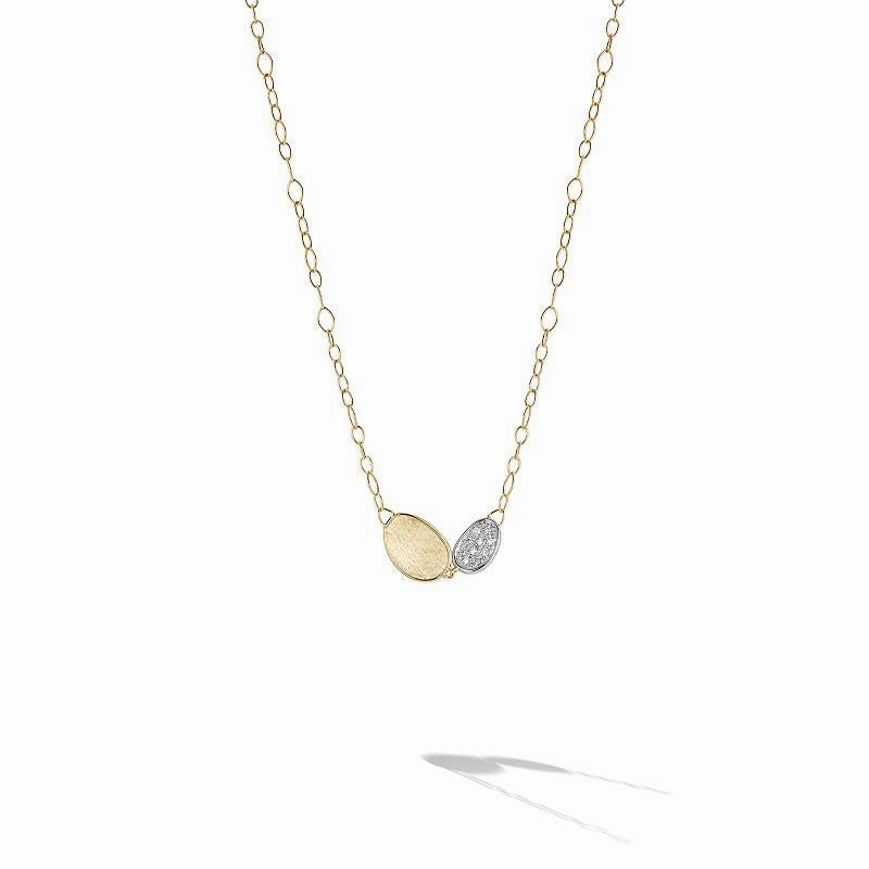 Marco Bicego Lunaria 18ct Yellow Gold Diamond Necklace