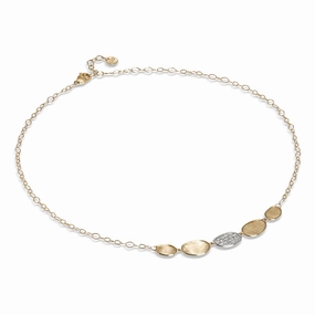 Marco Bicego Lunaria 18ct Yellow Gold Diamond Necklace