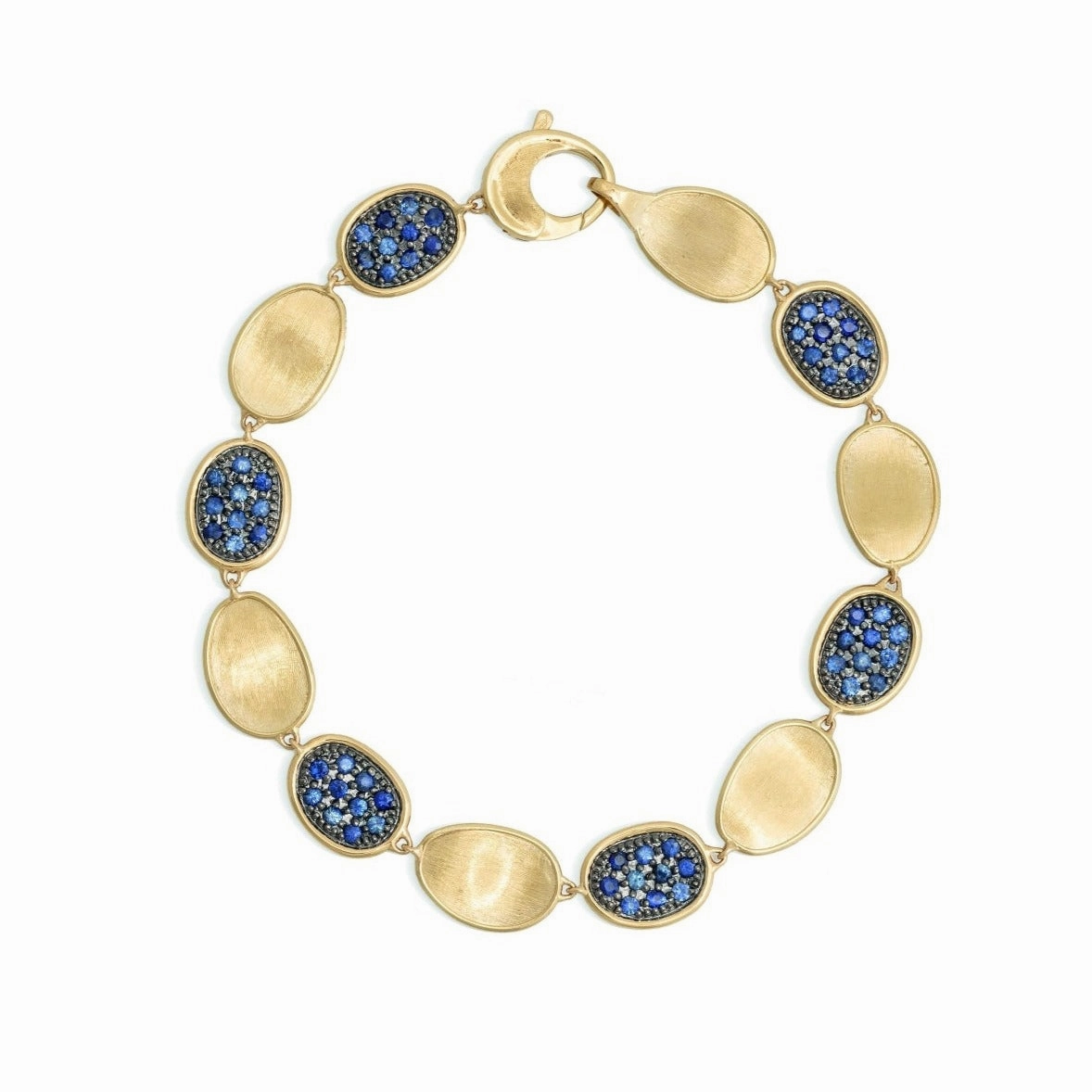 Marco Bicego Lunaria Alta 18ct Yellow Gold Sapphire Bracelet