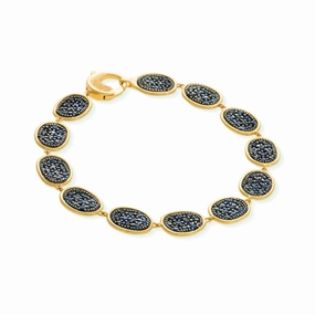 Marco Bicego Lunaria Alta 18ct Yellow Gold Sapphire Bracelet