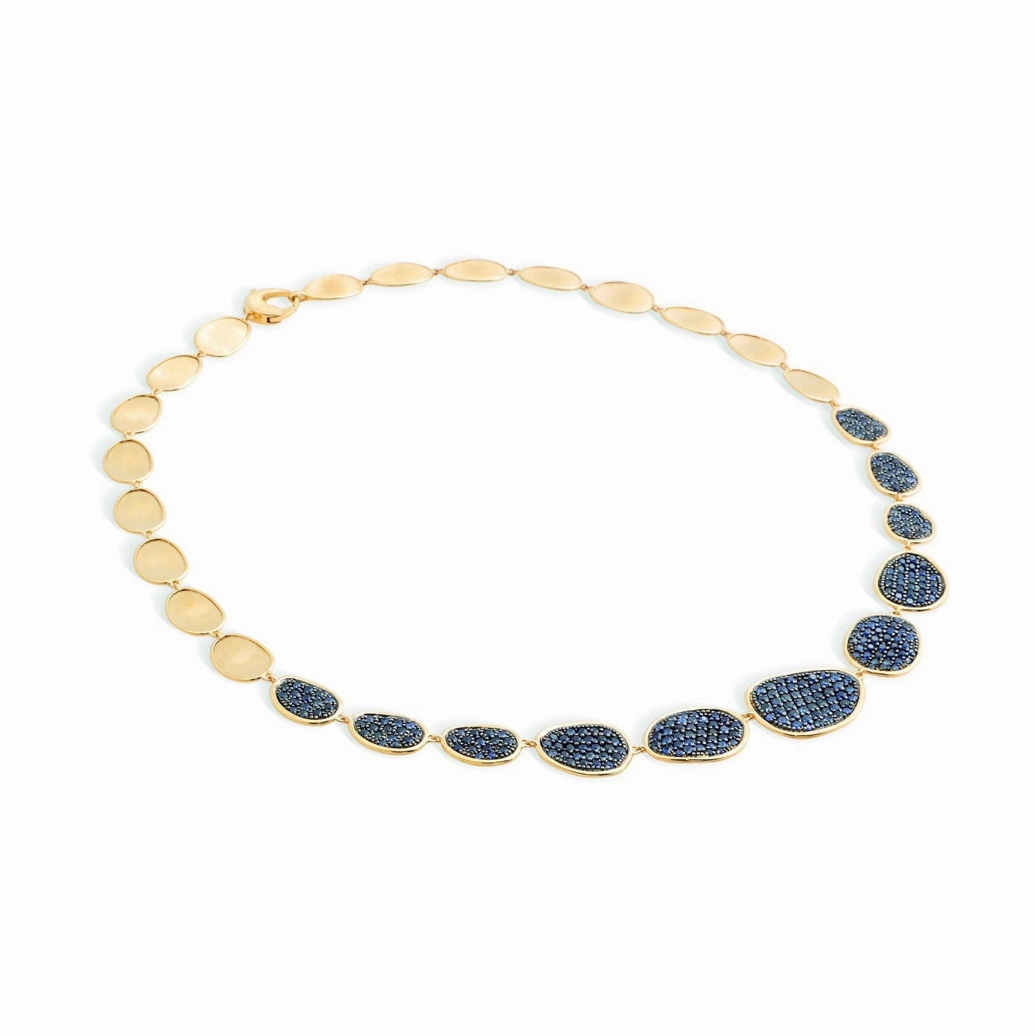 Marco Bicego Lunaria Alta 18ct Yellow Gold Sapphire Necklace
