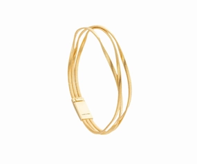 Marco Bicego Marrakech 3 Strand 18ct Yellow Gold Coil Necklace