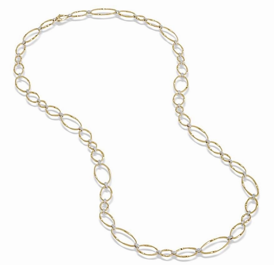 Marco Bicego Marrakech Onde 18ct Yellow Gold Diamond Necklace