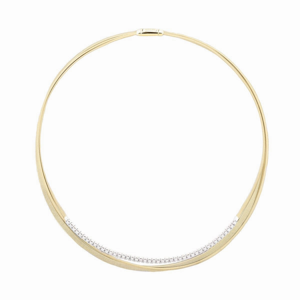 Marco Bicego Masai 18ct Yellow Gold 1.32ct Diamond Collarette Necklace