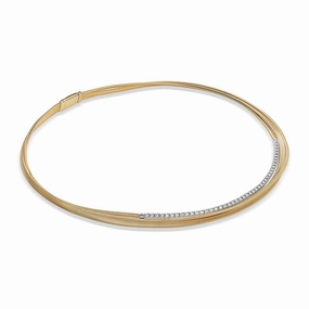 Marco Bicego Masai 18ct Yellow Gold Diamond Collarette Necklace