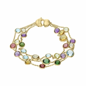 Marco Bicego Paradise 18ct Yellow Gold Multicolour Gemstone Bracelet D