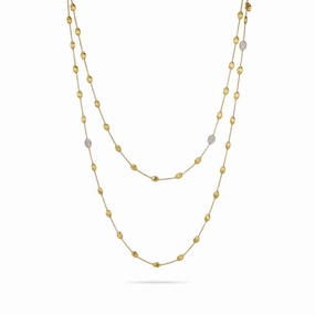 Marco Bicego Siviglia 18ct Yellow Gold 0.60ct Diamond Necklace