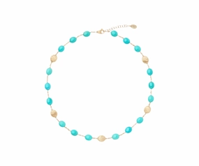 Marco Bicego Siviglia 18ct Yellow Gold Turquoise Necklace