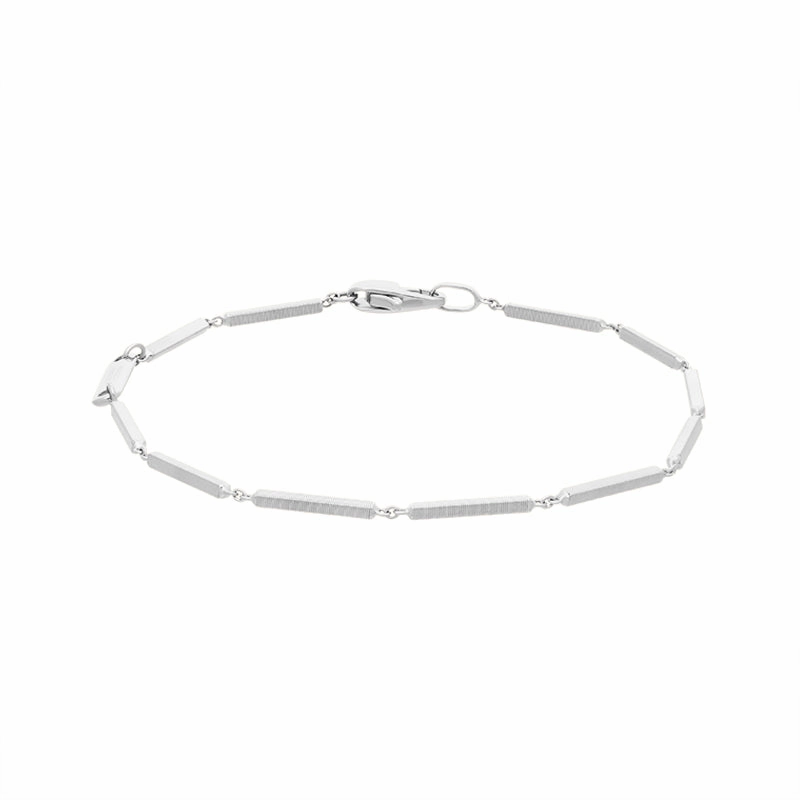 Marco Bicego Uomo 18ct White Gold Unisex Link Bracelet D